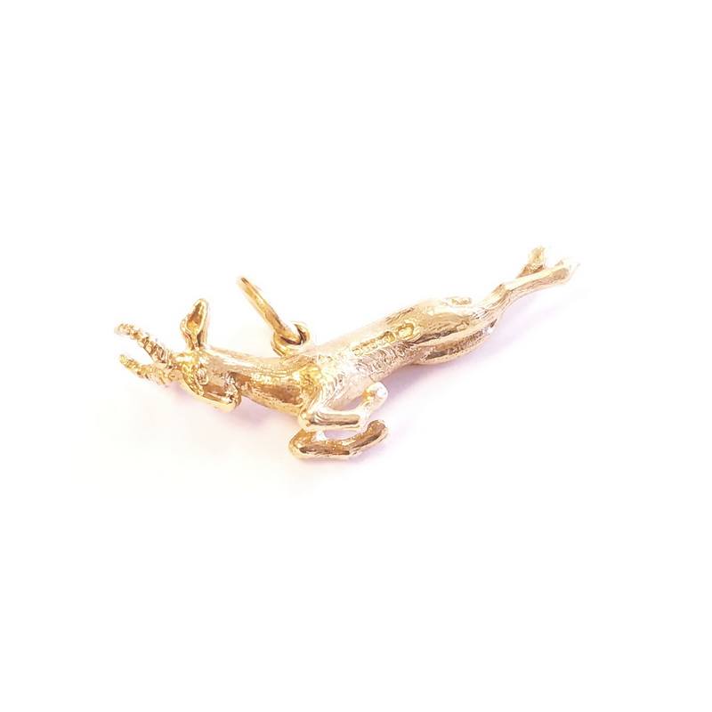 18K Yellow Gold Aries Ram Pendant