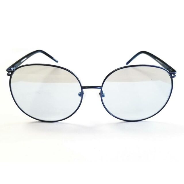 For Art’s Sake Cosmos Blue Round Sunglasses