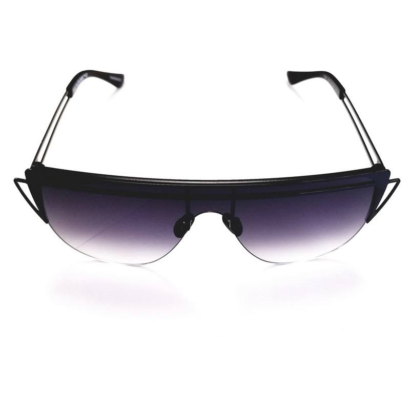 For Art’s Sake Futuristic Alien Black Sunglasses