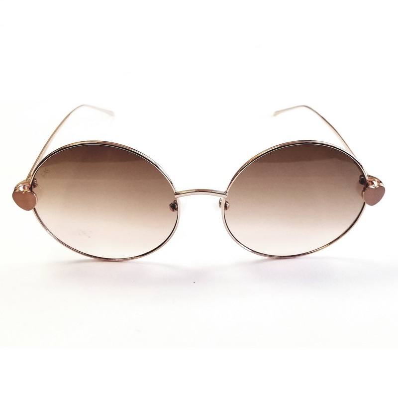 For Art’s Sake Love Story Pink Circle Sunglasses