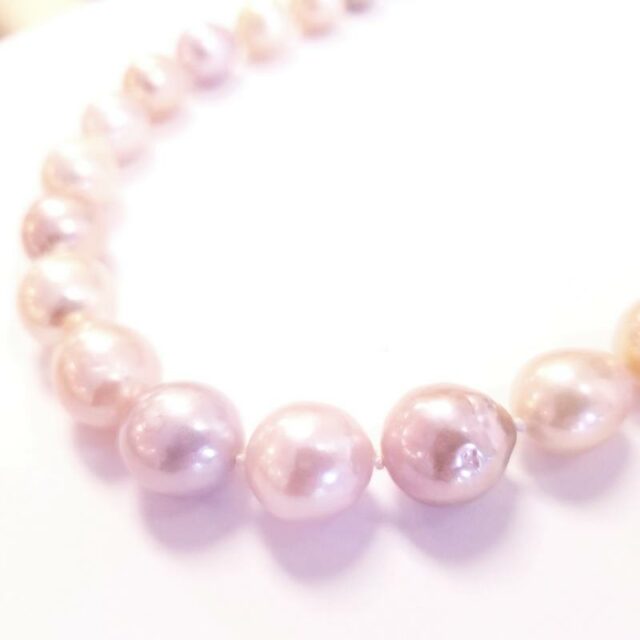 Multi Color Gold Filled Classic Pearl Necklace