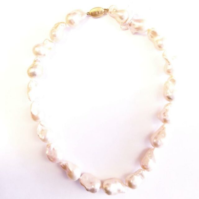 Tara Pearls 18K Yellow Gold Classic Rose Keshi Pearl Necklace