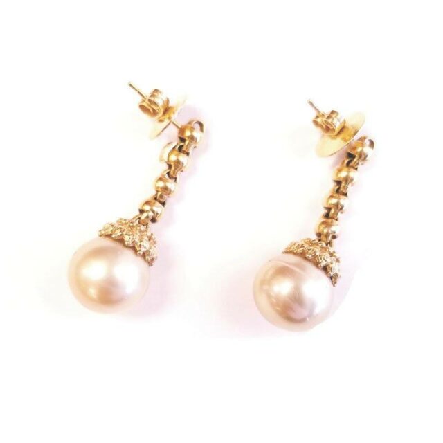 Tara Pearls 18K Yellow Gold Hanging Pearl Earrings