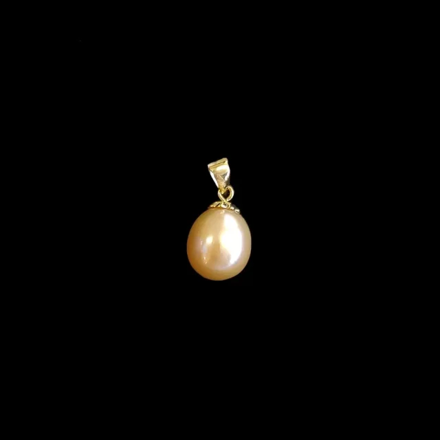 Tara Pearls 14K Yellow Gold Peach South Sea Pearl Pendant