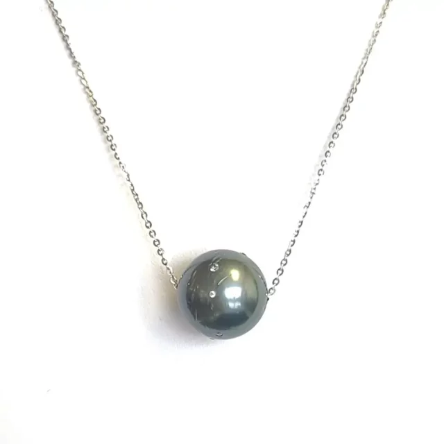 Tara Pearls 18K White Gold South Sea Pearl Necklace with Diamond